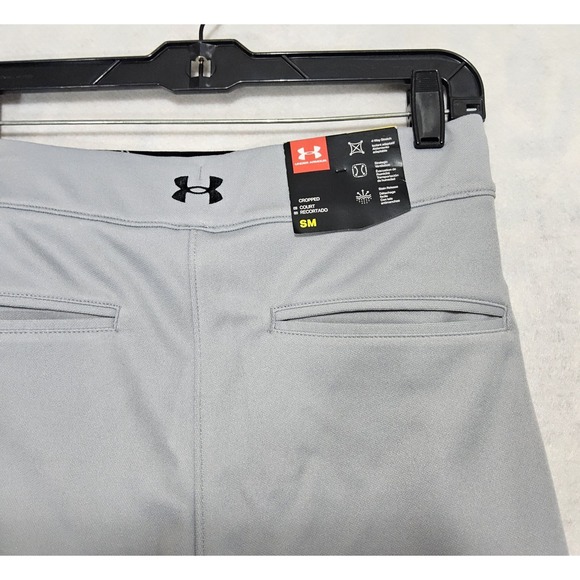 Under Armour Softball Pants Womans Sz S New Vanish Beltless 3/4 Kickers Gray - Picture 6 of 8